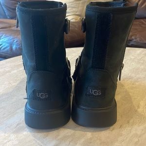 UGG girls black buckle boots size 2